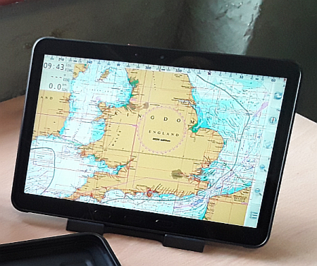Samsung T545 10 inch IP68 chartplotter. Basic Setup. Grade A