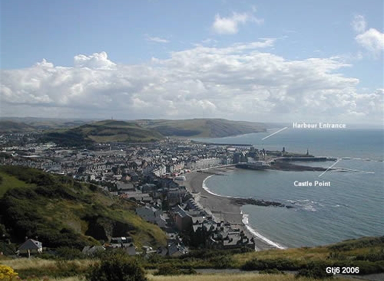 Aberystwyth, view of the Town