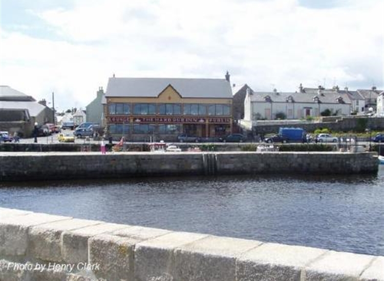 Looking over the outer harbour to the inner harbour at Annalong