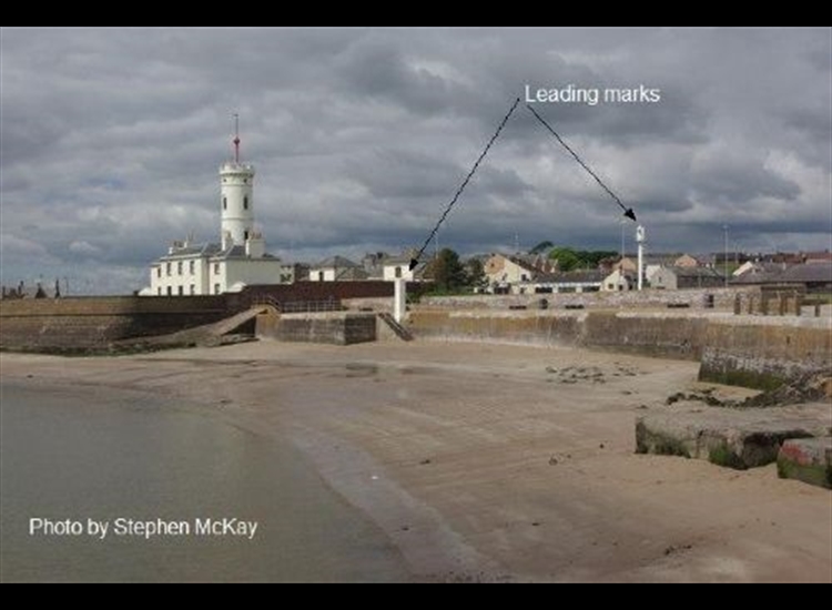 Arbroath 1. Signal tower and leading marks