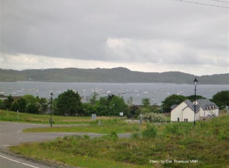 Arisaig anchorage from the shore