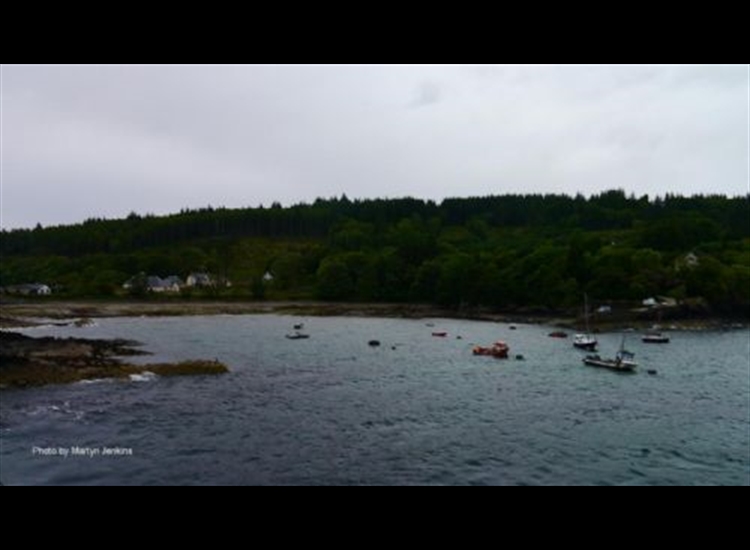 Armadale looking NW. Landing pier middle right