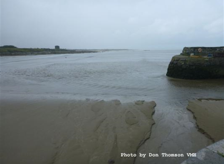 Channel outside the harbour