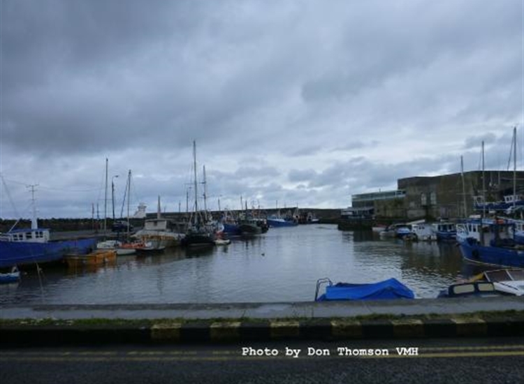 Looking along the harbour at High Water