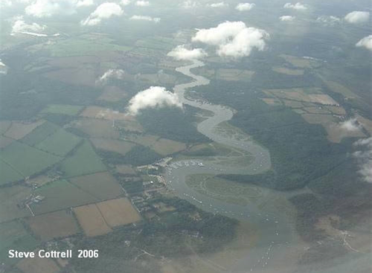 Aerial Shot of Bucklers Hard