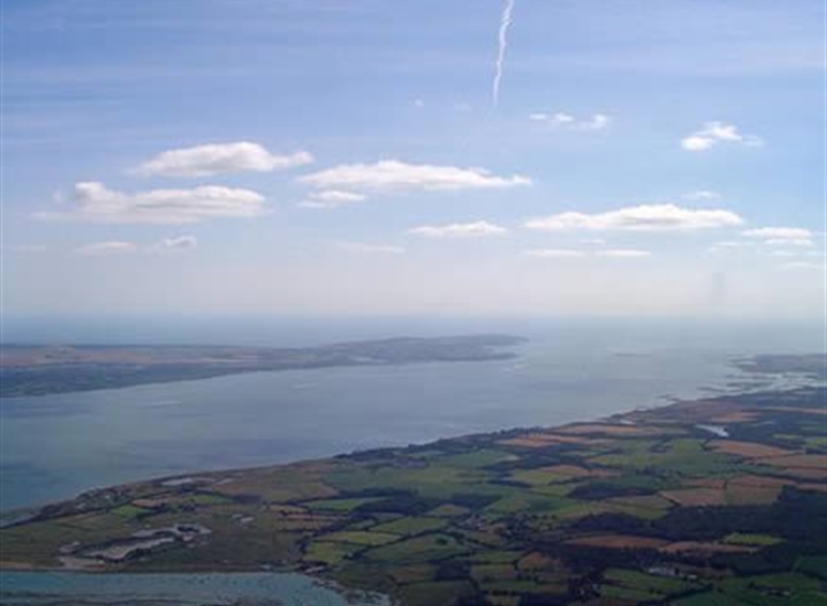 Aerial Shot of Western Solent and Beaulieu River