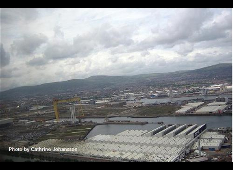 Belfast Docks looking over the Musgrave Channel and the River Lagan
