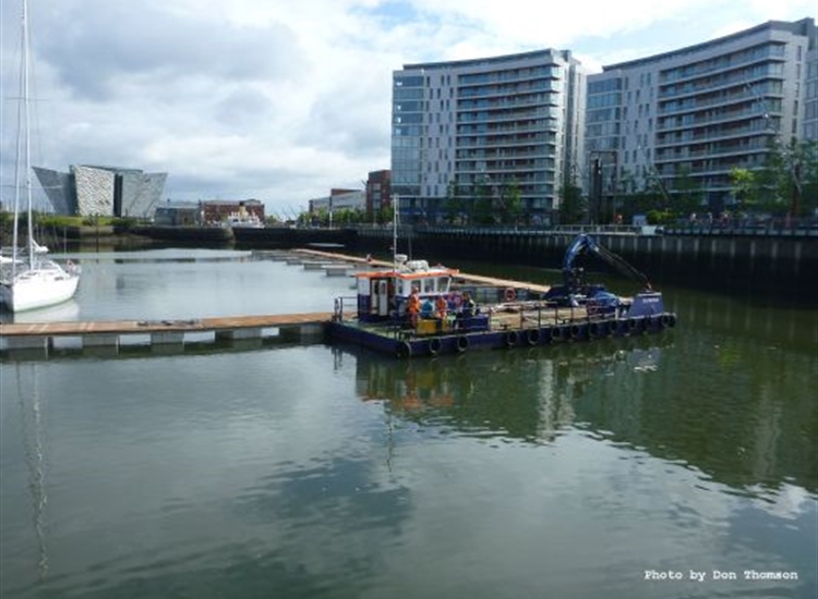 New Pontoons being installed