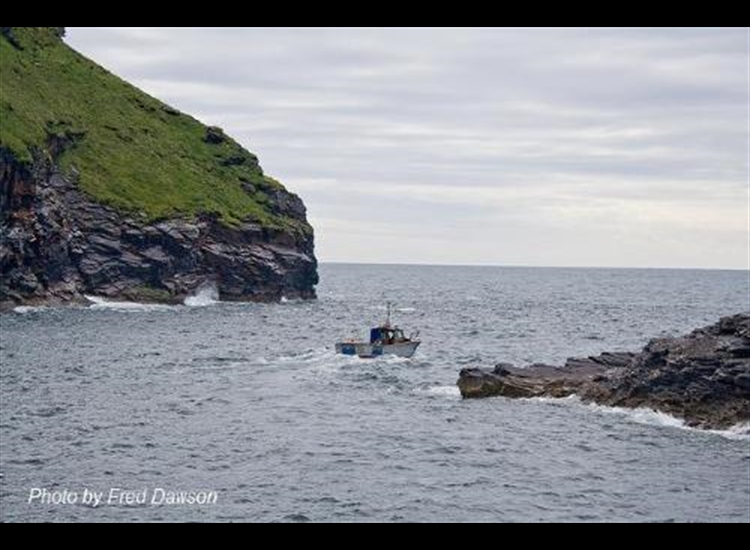 Boscastle harbour entrance