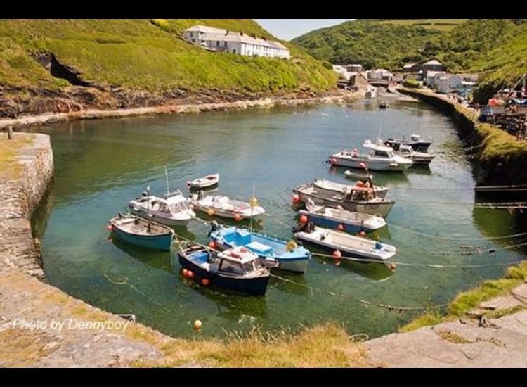Boscastle harbour looking inwards