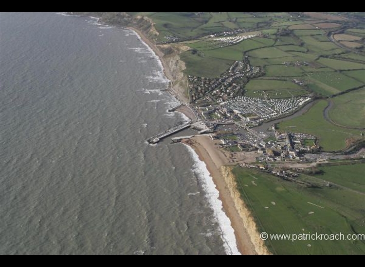 Aerial shot of West Bay
