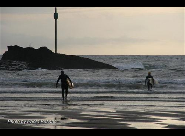 Bude. Barrel Rock at Low Water