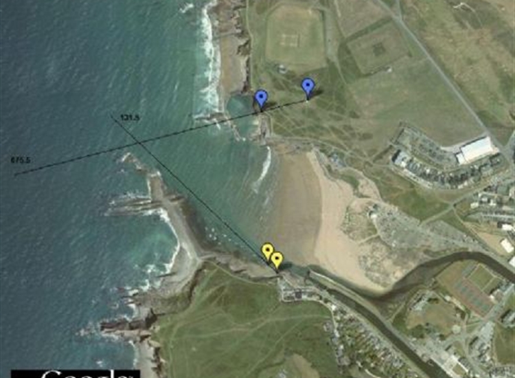 Bude Lead in Marks. Google Screenshot