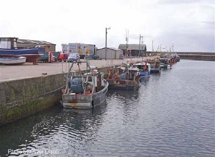Burghead looking NW along the South pier