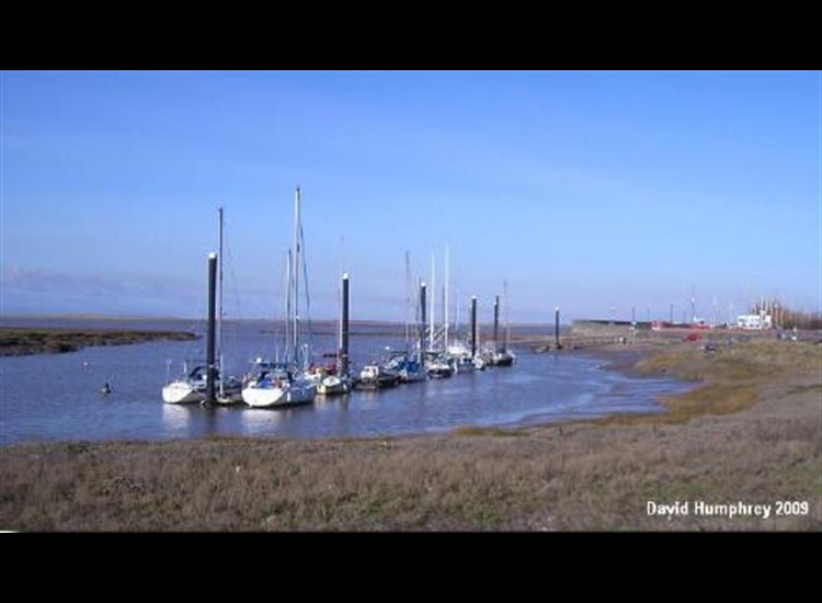 Pontoon moorings at the club