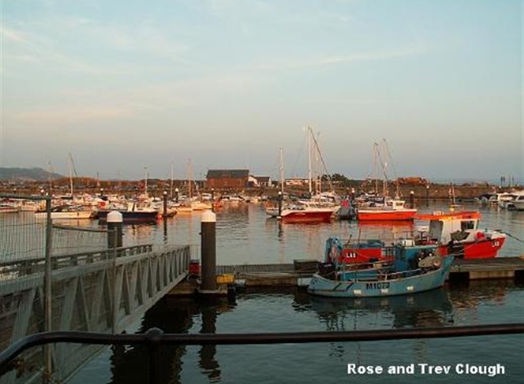 Within the Marina, water held by cill flap
