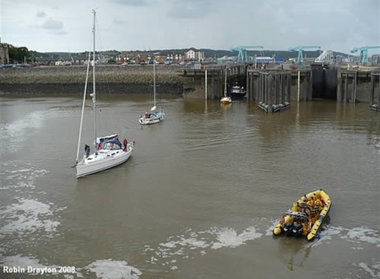2.Entrance to Cardiff Bay, through the Barrage Locks
