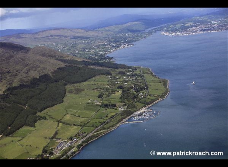 Carlingford Lough marina looking towards Warrenpoint