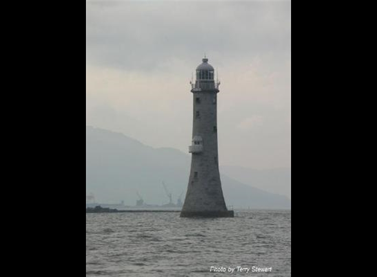 Haulbowline Light at the mouth of the Lough.