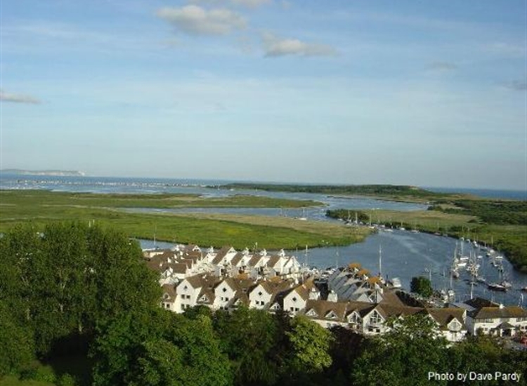 Christchurch Harbour looking East. SC is bottom right