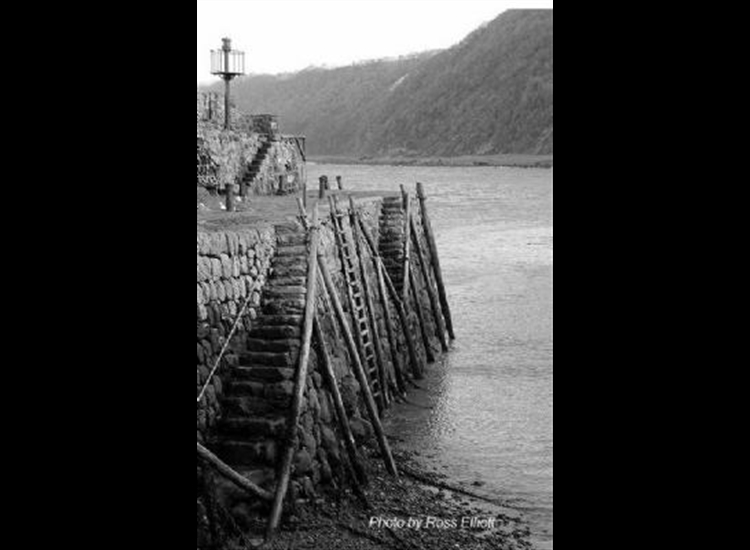 Clovelly harbour wall. you need robust fenders & a plank