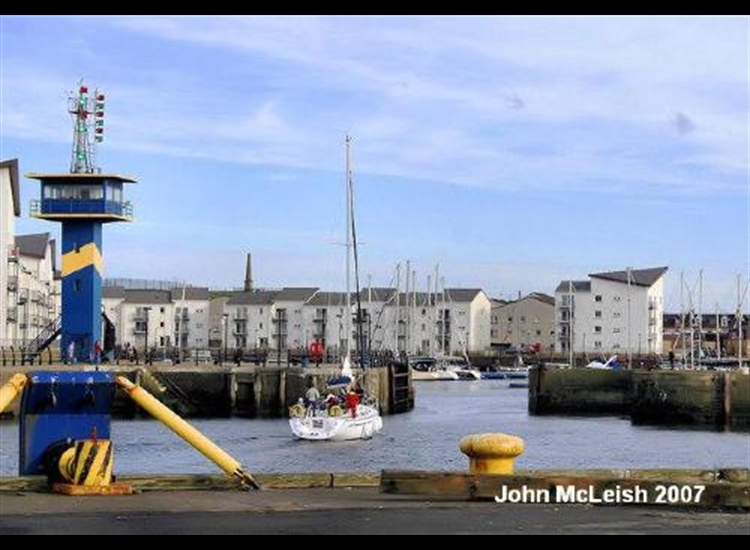 Entrance to the Marina, Note Traffic Signal Tower