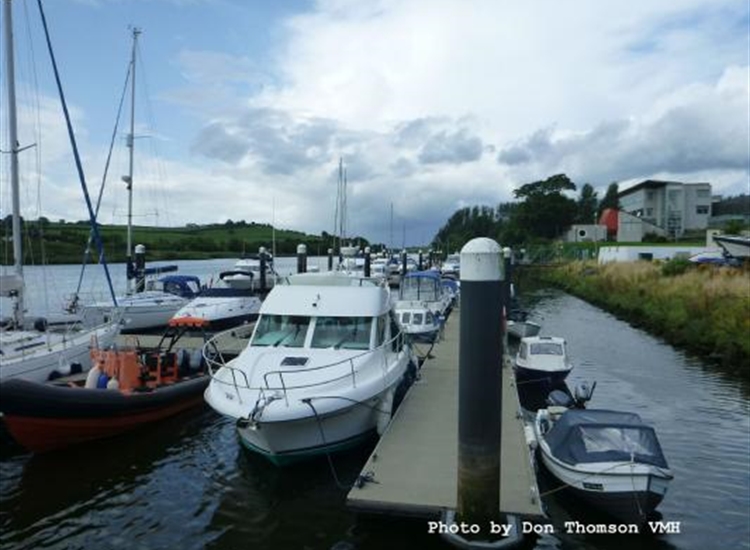 Coleraine Marina looking towards Coleraine Yacht Club