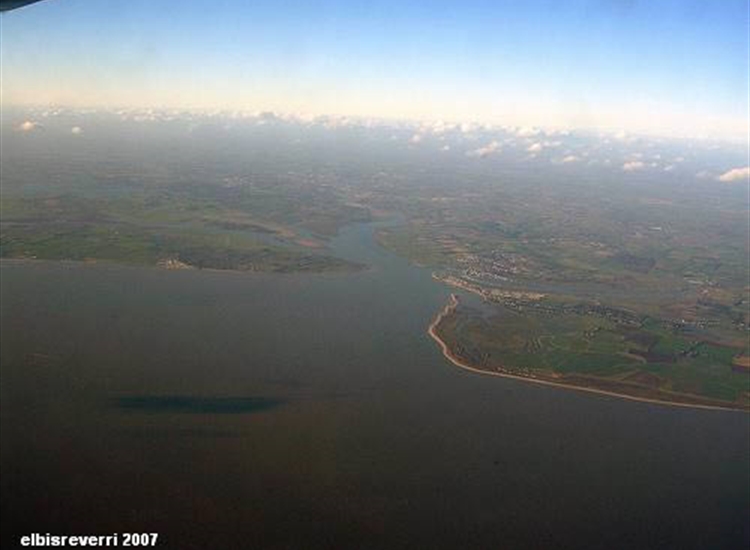 Aerial photo , Mouth of the Colne looking  NE