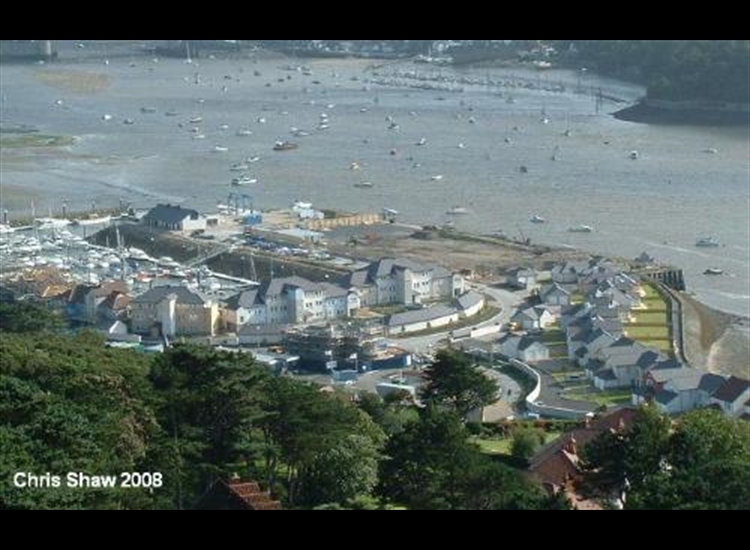 Deganwy Marina, showing new housing