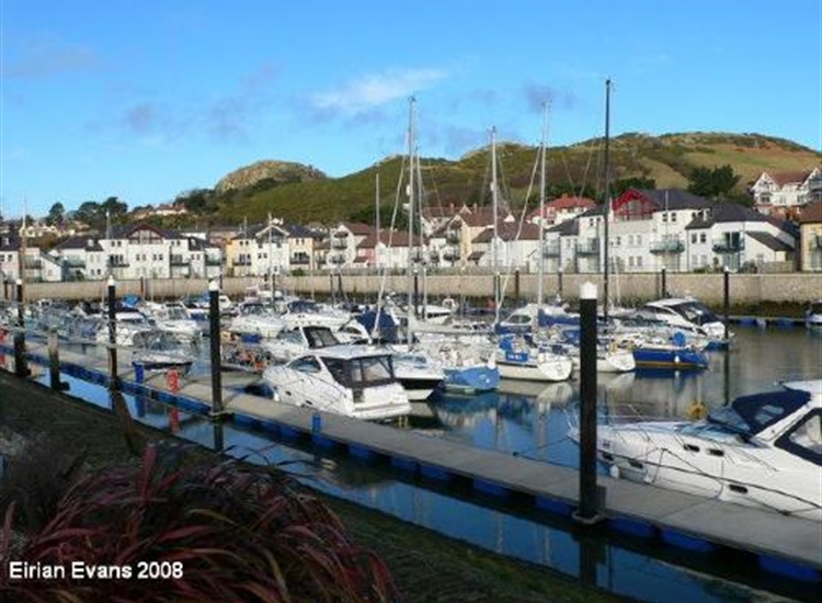 Inside Deganwy Marina