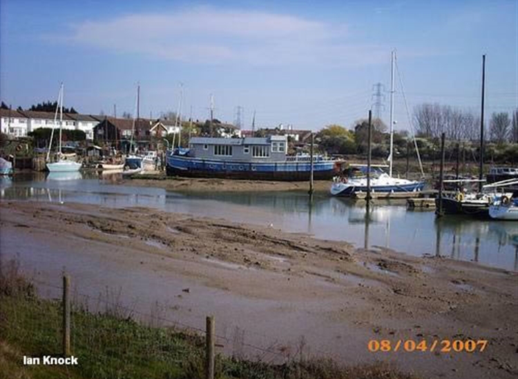 Approach to Marina, there are pontoons now in the foreground 2010, channel runs centrally