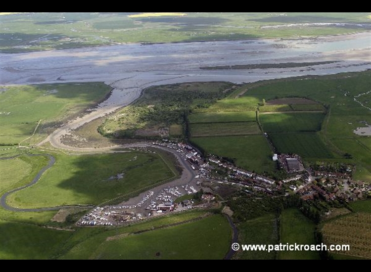 Conyer Creek looking NE into the Swale