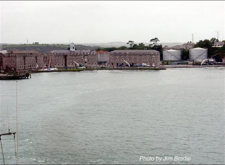 Cobh. Old Naval Buildings on North side of Haulbowline Island