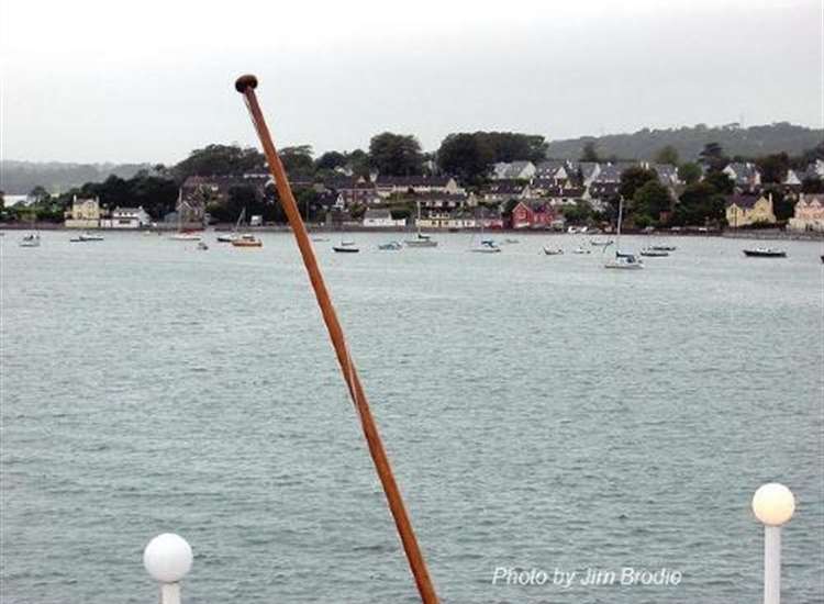 Cobh. Small boat moorings in the bight of White Point