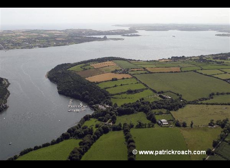 Cork East Ferry looking SSW towards the entrance to the Cork bay