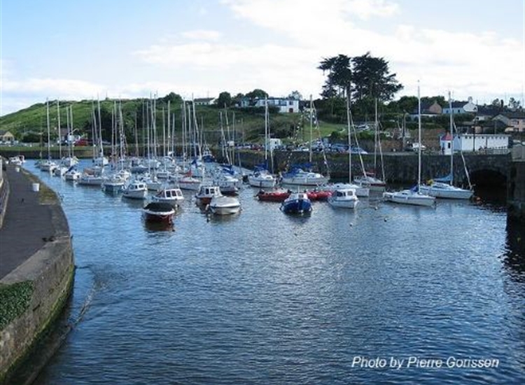 Courtown Club moorings at North end of Harbour