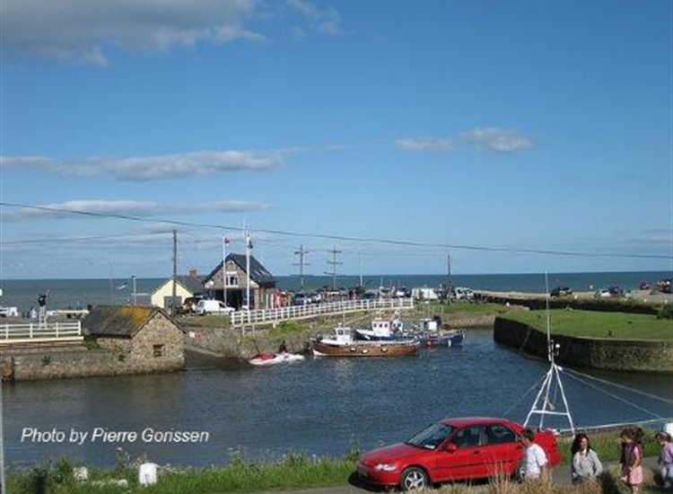 Courtown harbour from the West