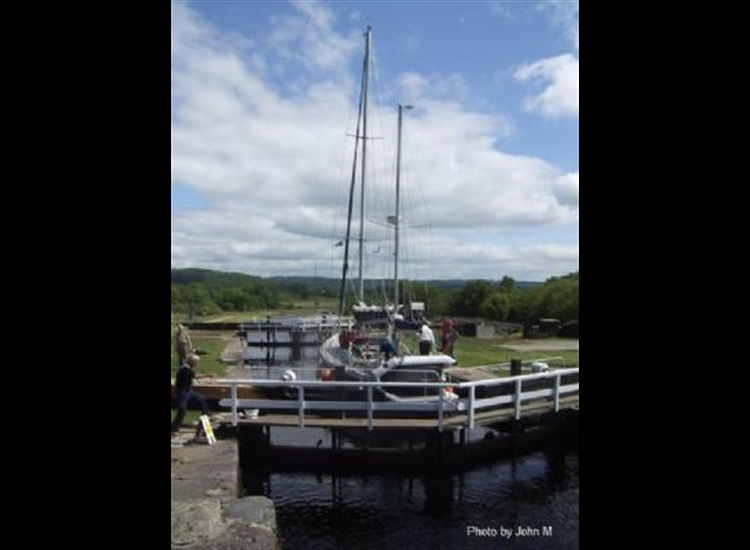 6. Crinan Canal. Cairnbaan Flight looking Eastwards