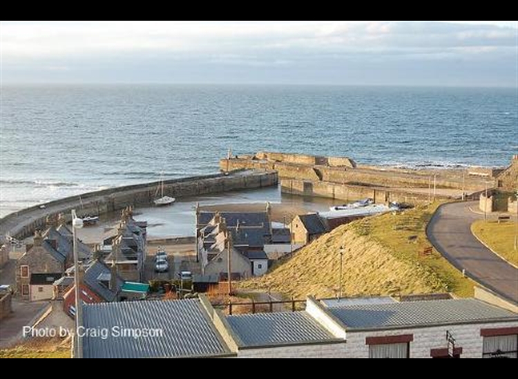 Cullen. Looking North over the harbour