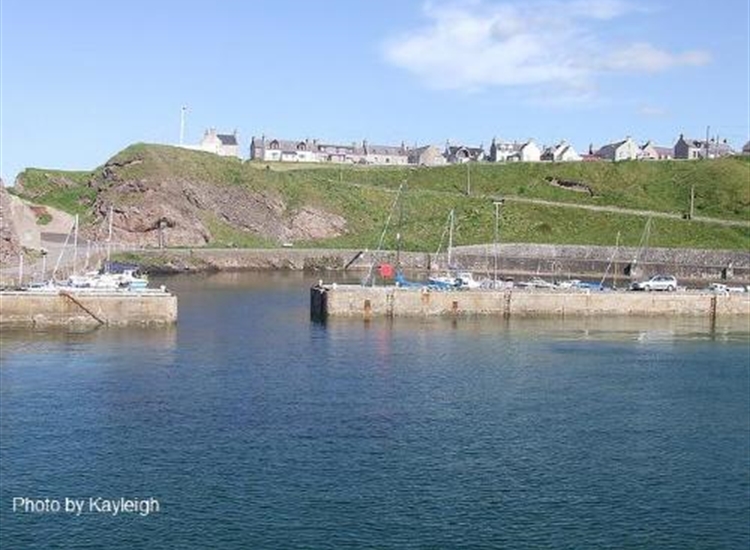 Portknockie inner harbour entrance