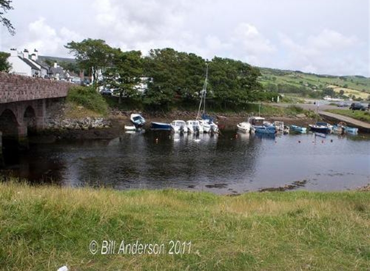 Cushenden Harbour, very shallow