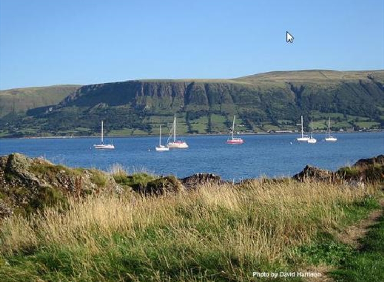 Yacht Moorings off Cushendall from North