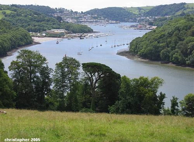 Looking back towards Dartmouth from the Dittisham area