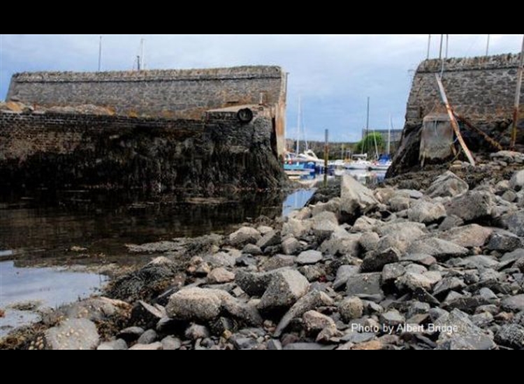 Entrance to Copelands Marina at Low Water