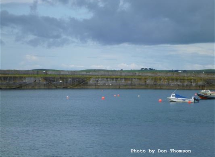 North wall, intended sight of visitors buoys