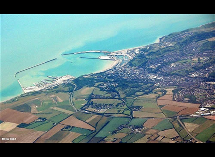 1. Aerial photo of the Port of Dover