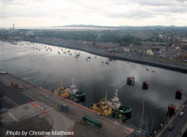Dublin City Moorings from the NW