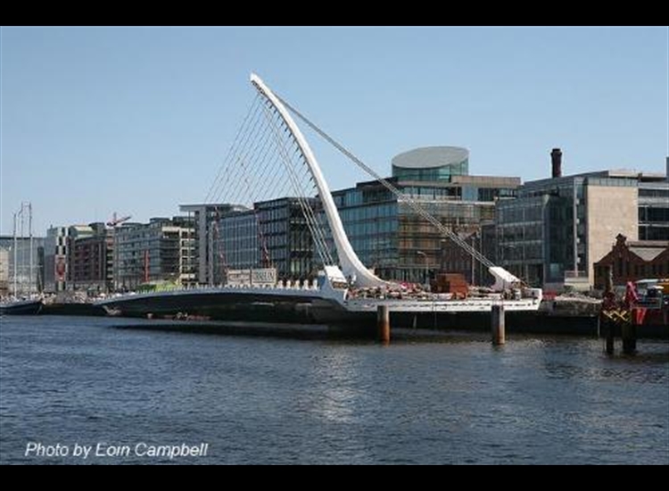Dublin. Samuel Beckett Swing Bridge