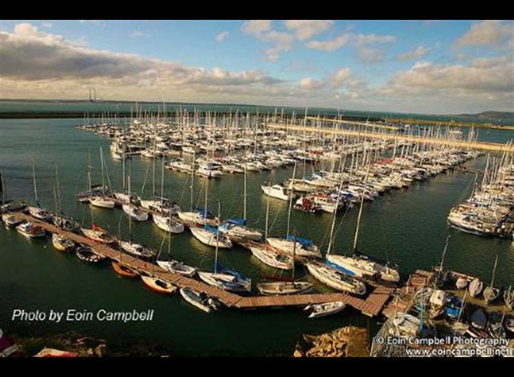 Dun Laoghaire Marina looking NNW from the Ferris wheel