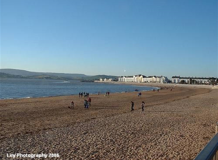 Exmouth Beach..channel passes close
